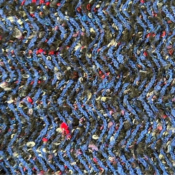 Jaeger VTG Wool Blend Women’s Knit Sweater Fit Small 32”Blue Retro Dolman Sleeve - Picture 13 of 13